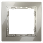 Рамка стеклянная VOLTUM S70 на 1 пост, (шелк, стекло)