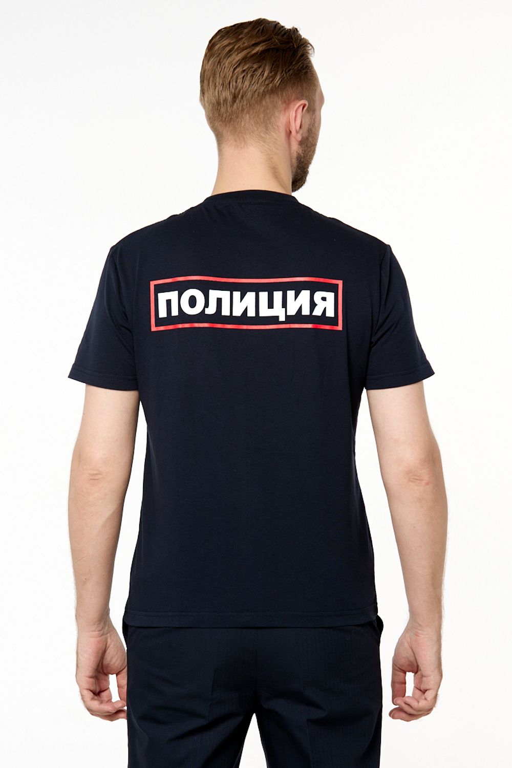 Футболка мужская Полиция цв. тёмно-синий