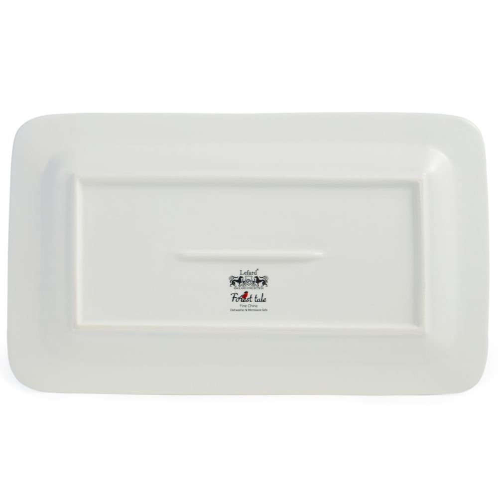 БЛЮДО LEFARD "ЛЕСНАЯ СКАЗКА" 30 СМ ПРЯМОУГ. СНЕГИРИ (КОР=16ШТ.)