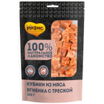 Мнямс Лакомство для собак Кубики из мяса ягненка с треской 100г