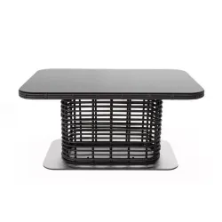 "Блисс" плетеный стол из искусственного ротанга 141х92х75см, цвет бронзовый