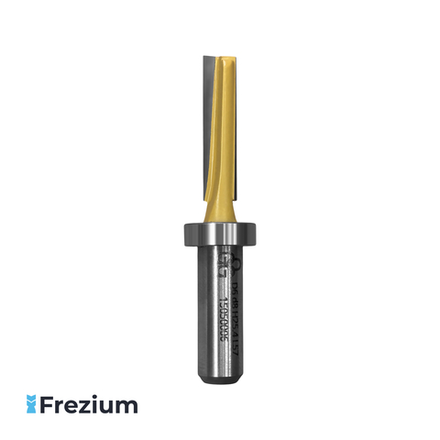 Обгонная прямая фреза по дереву с косыми ножами "O.G.Germany" (6x8x25,4x57; 15050006)