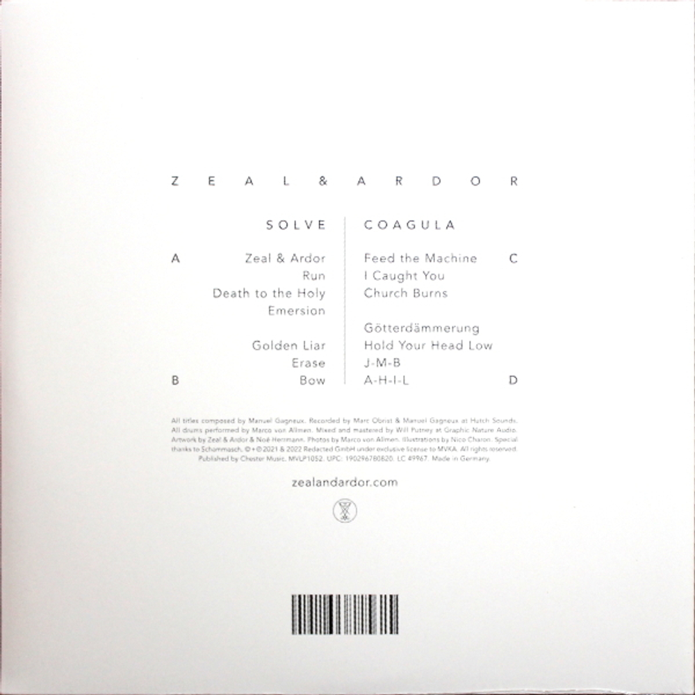 Zeal & Ardor / Zeal & Ardor (2LP)