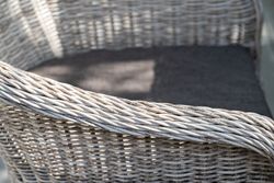 Равенна, плетеное кресло из искусственного ротанга, цвет бежевый