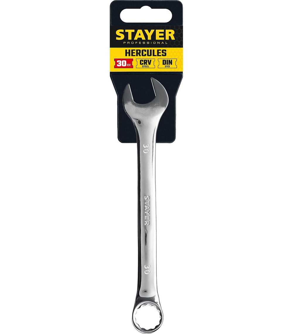 STAYER HERCULES, 30 мм, комбинированный гаечный ключ, Professional (27081-30)