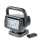Фара-искатель LED 10 шт, 50W 5000К 12V, с пультом, на магните, черный