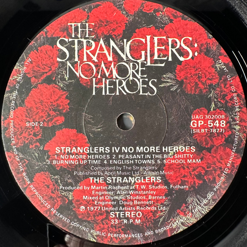 The Stranglers ‎– No More Heroes (Япония 1977г.)
