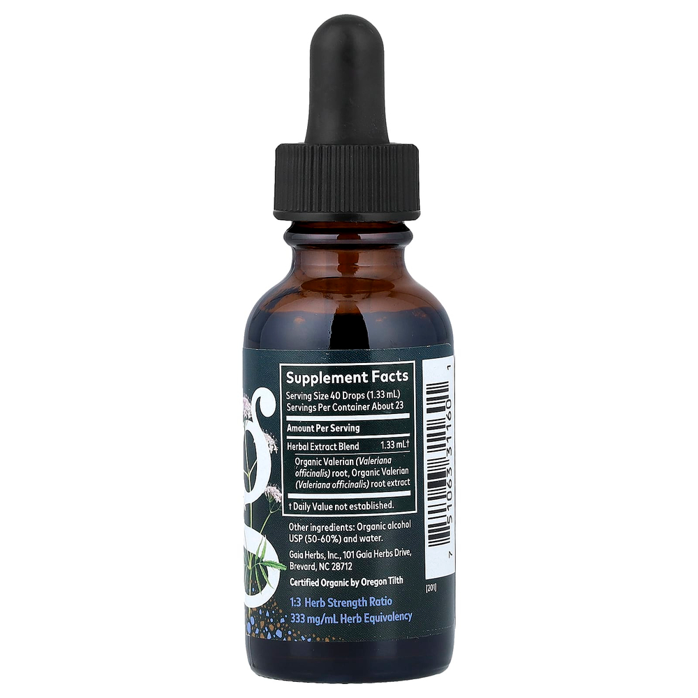 Gaia Herbs, корень валерианы, 30 мл (1 жидк. унция)