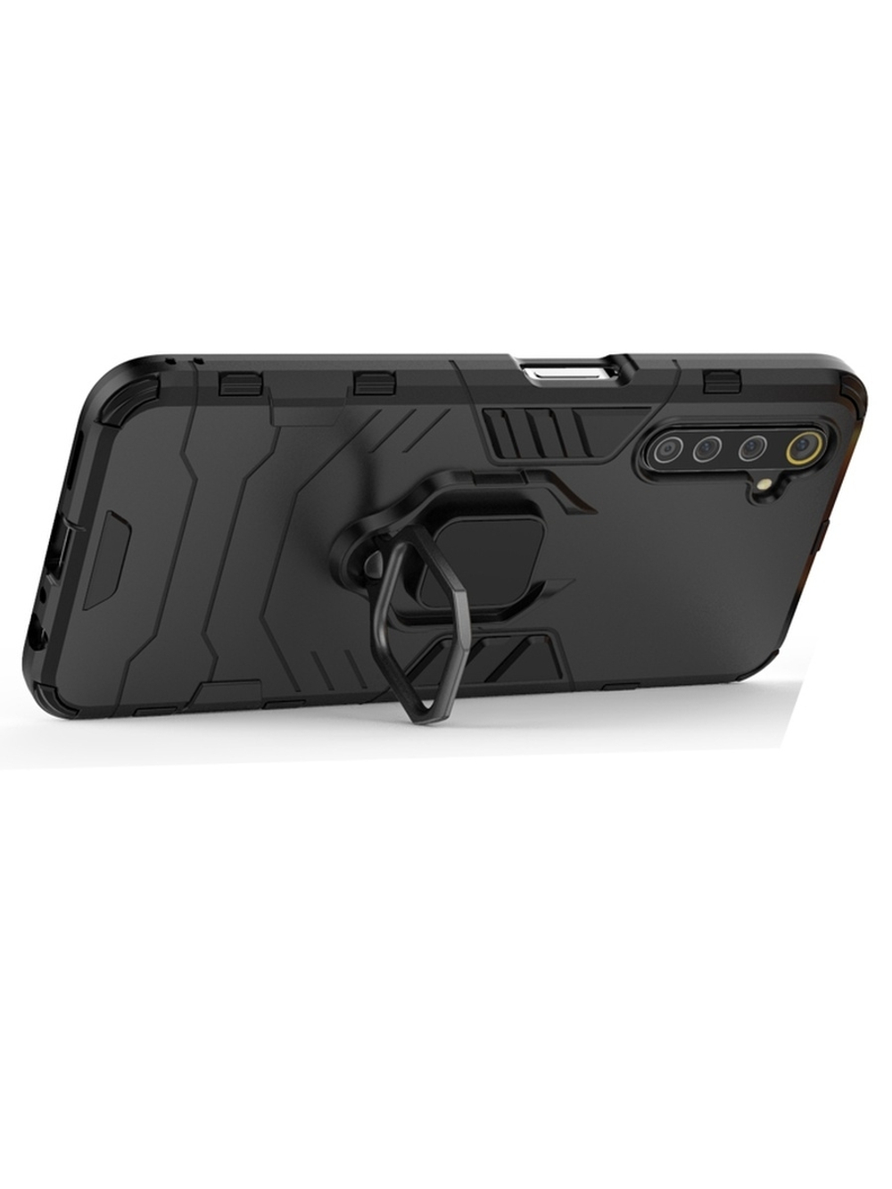 Противоударный чехол с кольцом Panther Case для Realme 6 Pro