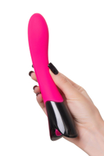 Ярко-розовый вибратор Mecawn - 20,5 см. (Цвет: ярко-розовый)