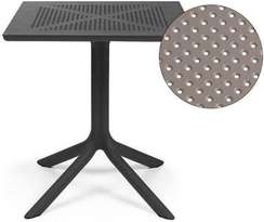 Пластиковый стол Clip 70х70 см антрацит