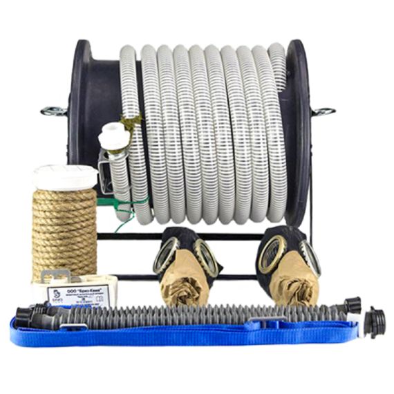 Шланговый дыхательный аппарат Бриз-0304(ПШ-20Б) шланг ПВХ Барабан(металлический) , комлектация ППМ