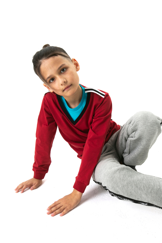 Свитшот с эффектом двухслойности