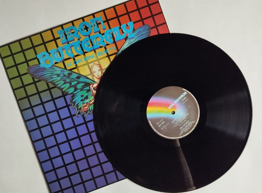 Винтажная виниловая пластинка LP Iron Butterfly Scorching Beauty (UK 1975)