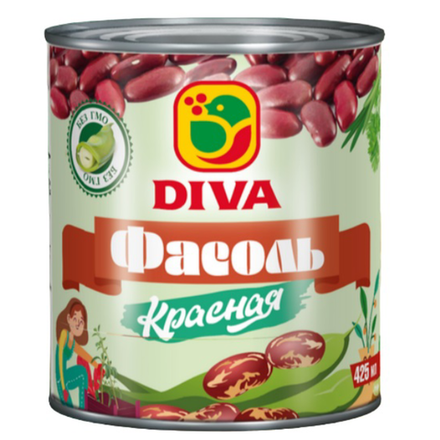 Фасоль красная DIVA 425 мл
