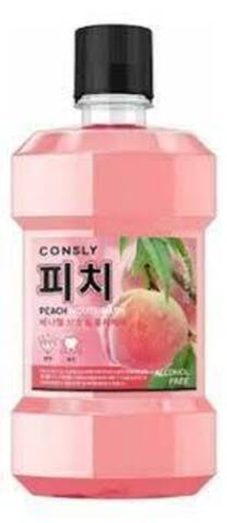 Ополаскиватель для рта с ксилитом и вкусом персика CONSLY Mouthwash With Xylitol and Peach 250 мл