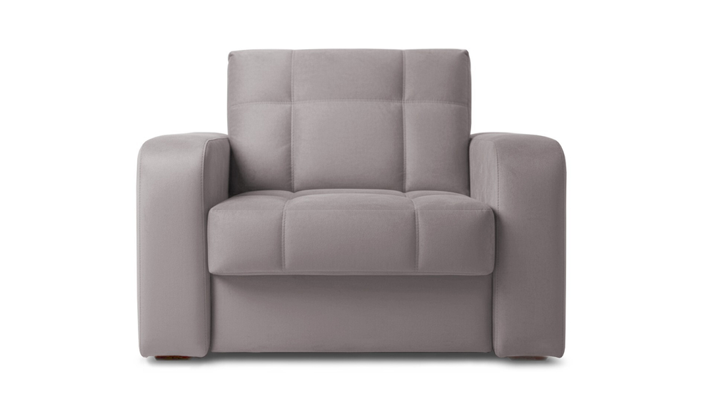 ***Кресло-кровать Конрад ЭКО 90 (130708) 133*105*88 см, Серый  Аккордеон Фиеста в наличии