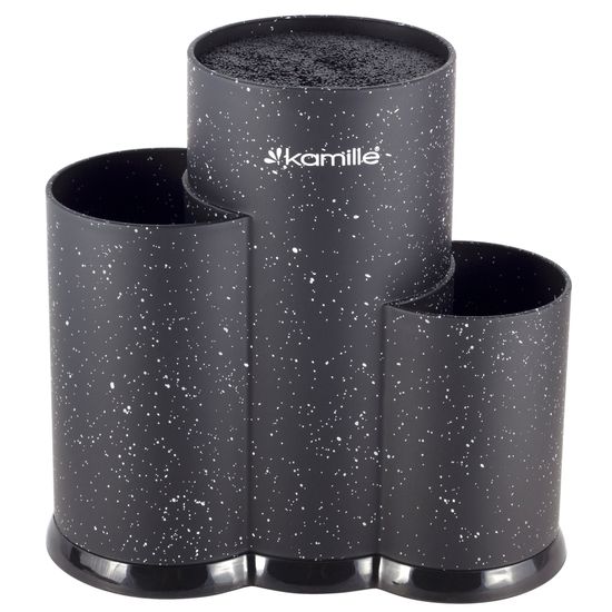 Подставка для ножей тройная 22 см. Kamille KM-7608