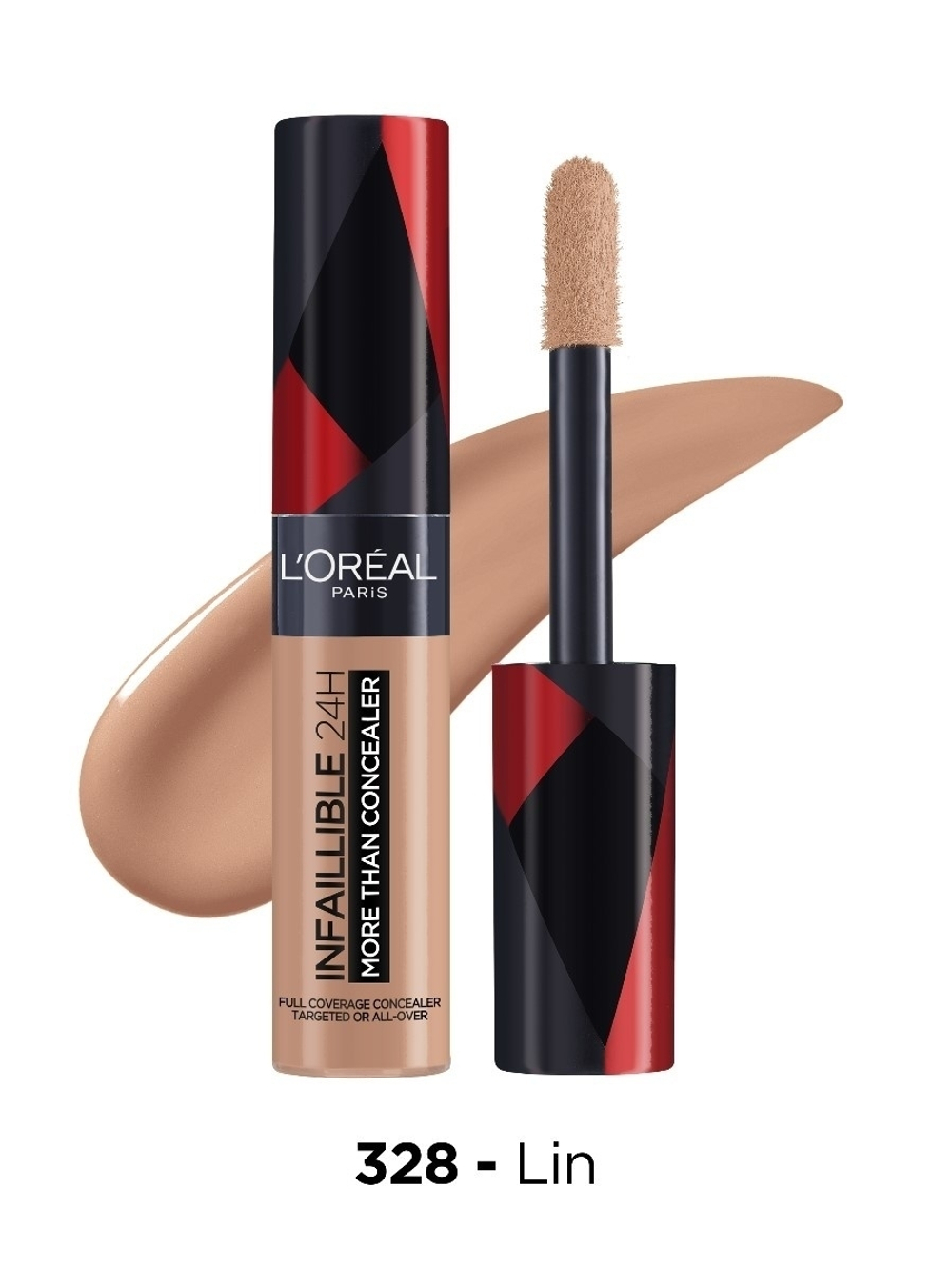 L'Oreal Paris Консиллер для лица Infaillible, стойкий, многофункциональный, тон № 328, Бисквит, 11 мл