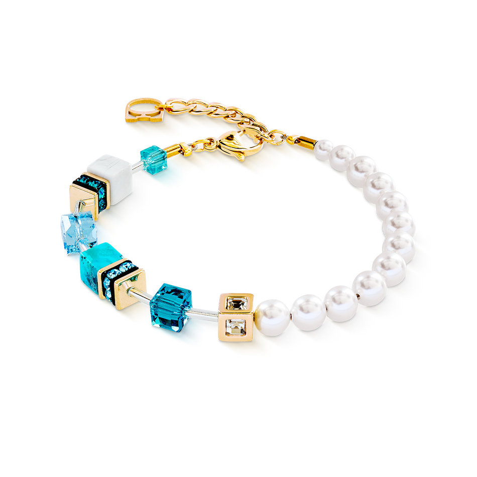 Браслет Coeur de Lion Turquoise-Gold 5086/30-0616
