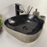 Каменная раковина из речного камня RS-05428 (46*39*15) 0856 из натурального камня