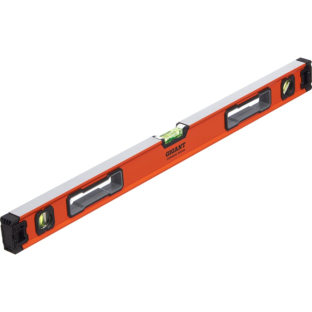 Алюминиевый магнитный строительный уровень Gigant 800мм GWM800