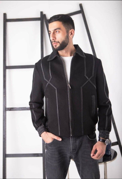 Кашемировая куртка Zilli со вставками кожи крокодила