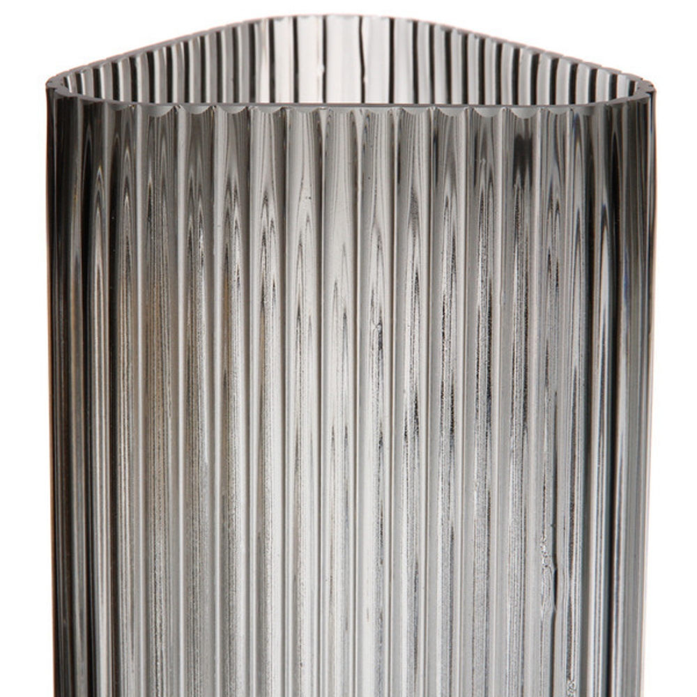 Ваза стеклянная «GREY GLASS» 13*13*30см