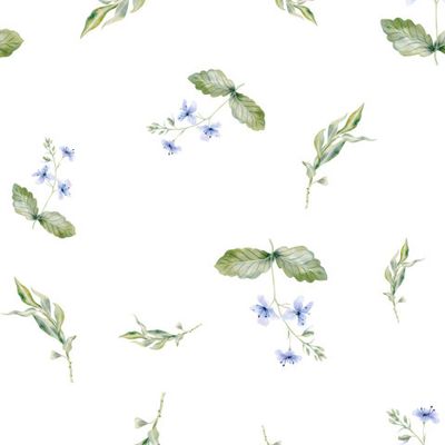 Цветочный на белом компаньон