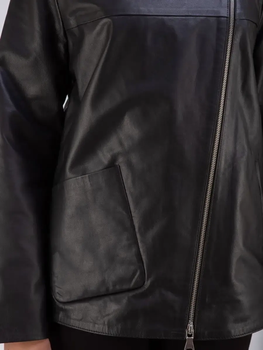 Кожаная куртка демисезонная косуха