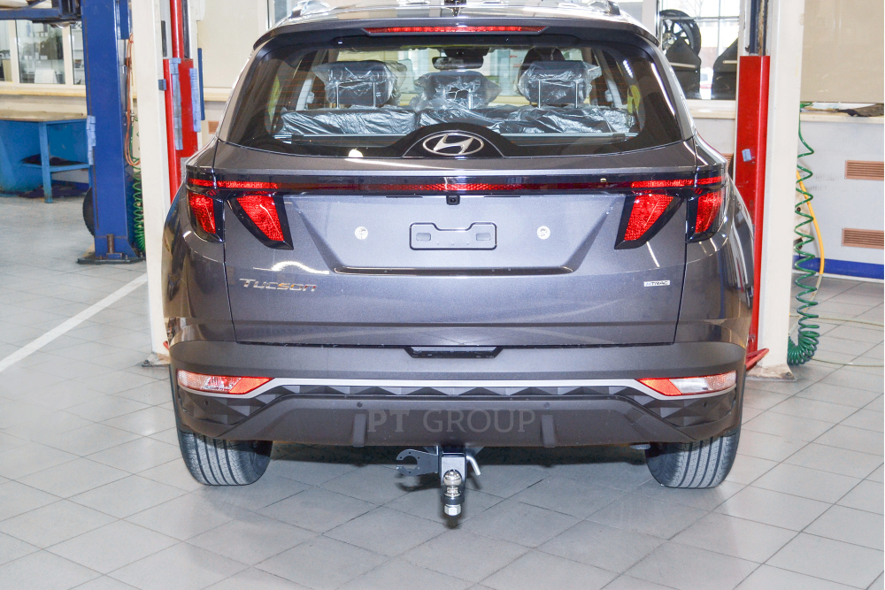Фаркоп с унив. электрикой Smart, съемный квадрат, HYUNDAI Tucson 2021- (Сборка РФ) (паспорт и сертификат) ПТ ГРУПП.HTS-21-991122.00