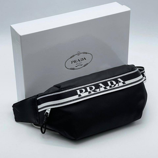 Поясная сумка Prada black/white