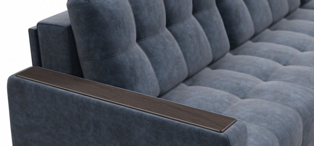 Угловой диван Босс Макс Велюр Роял синий