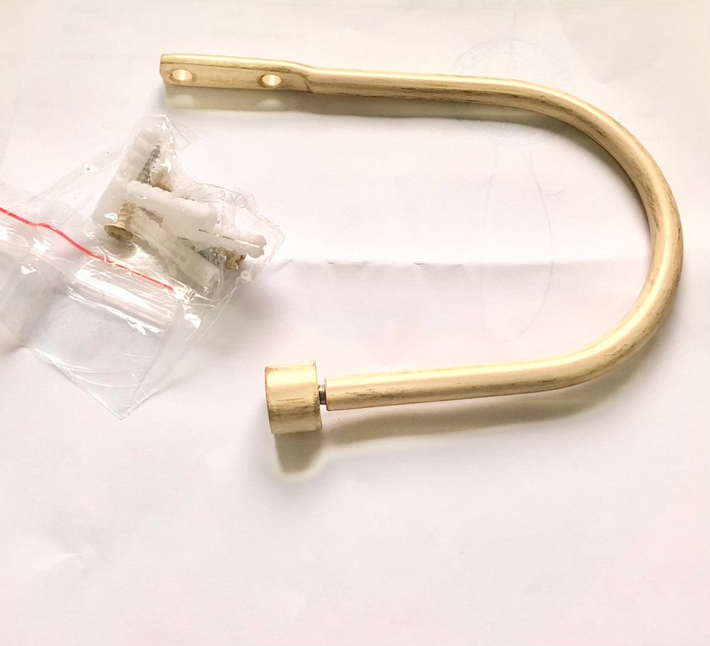 Держатель-подхват для штор Ост, цвет ваниль золото