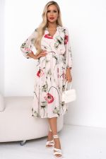 Платье Мила (розовый/маки) Р11-1207/5 Nikol (Акция)