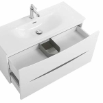 Тумба с раковиной BelBagno MARINO-CER-MINI-1000-2C-SO-BL-P Bianco Lucido