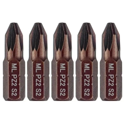 Бита PZ2 x 25мм 5шт. S2 намагниченная Mr.Logo ML102502PZ