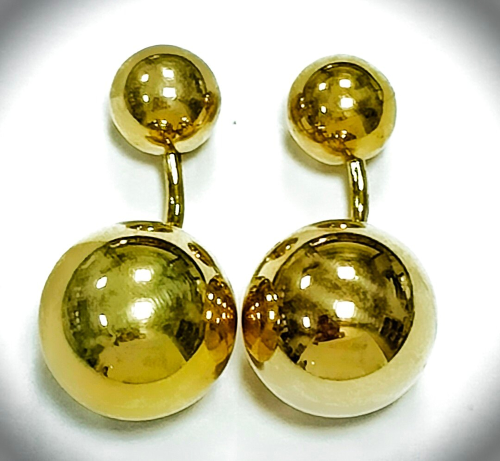 Ювелирные серьги из серебра с позолотой