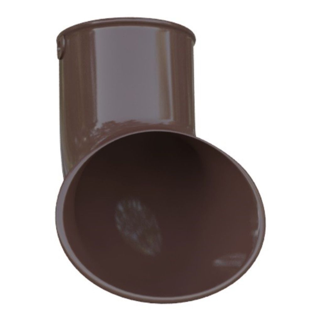 Колено сливное ПВХ Альта-Профиль Элит Коричневый 95 мм