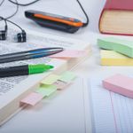 Закладки клейкие STAFF, ПАСТЕЛЬНЫЕ бумажные, 76х25 мм, 3 цвета х 100 листов, 129360