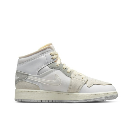 Кроссовки Air Jordan 1 Mid White and Phantom