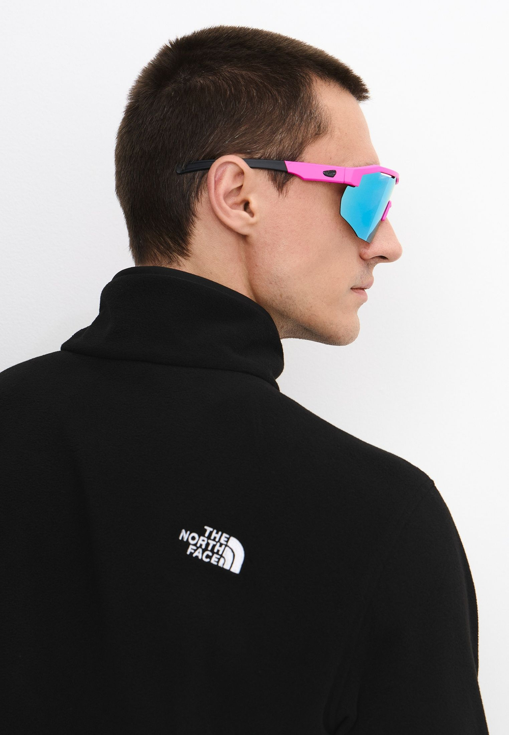 Спортивные очки с диоптриями GOG Argo / Matt Neon Pink-Black / White-Blue Lens