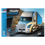 Альбом для рисования А4 24 л., спираль, обложка картон, HATBER, 205х300 мм, "Мир моторов", 24А4Всп