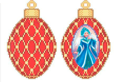 Г-439 НГ Игрушка красная шишка. Снегурочка