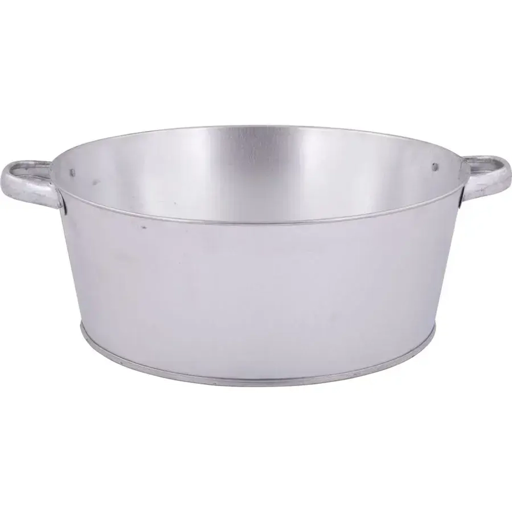 Таз круглый оцинкованный 13л