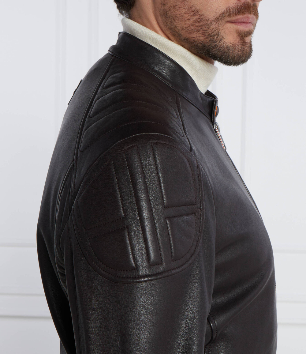 Кожаная куртка Jomarc BOSS ORANGE - коричневый(50505031)