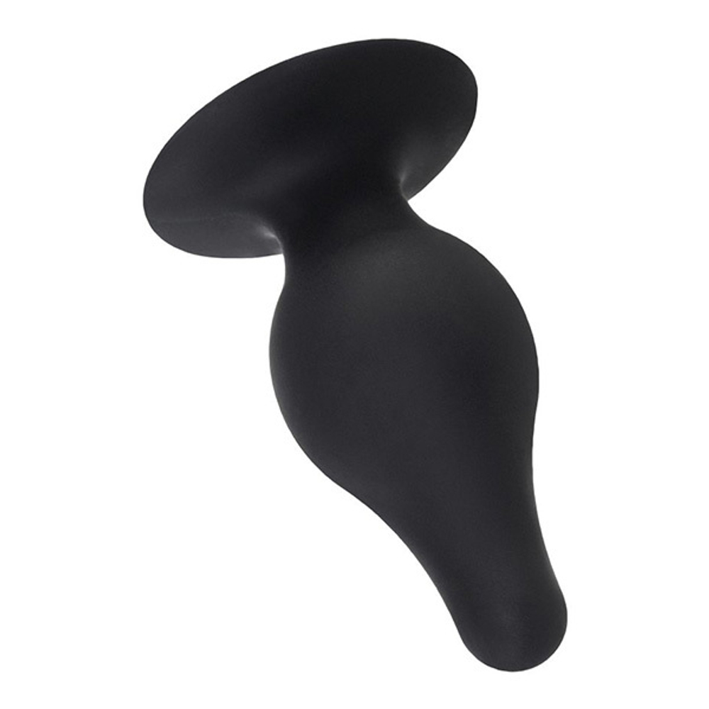 Черная анальная втулка 10см Erotist Toys Anal Plug Spade Size M