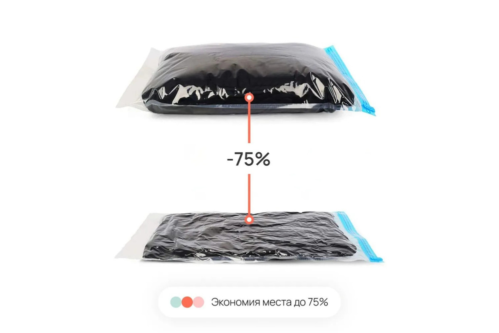 Набор вакуумных пакетов для ручной упаковки Home One (40х50см 6шт, 50х70см 6шт)