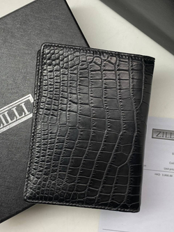 Обложка для паспорта из кожи крокодила Zilli