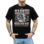 Футболка Franky Mouse Old bikers Never stop ride (S / черный)